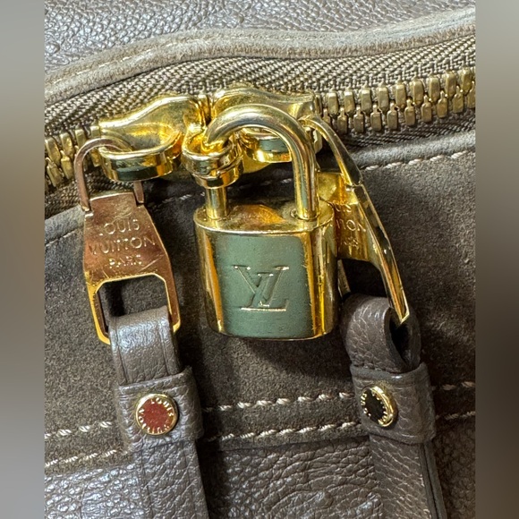 LOUIS VUITTON CHOCOLAT MONOGRAM EMPREINTE LEATHER AUDACIEUSE PM BAG - Picture 9 of 16